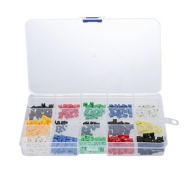 300pcs 2.54 mm / 2.0 mm / 1.27 mm Mixed Jumper Caps Kit for Arduino Raspberry Pi PCB PC Standard Circuit Board Jumper Cap Shunts Short Circuit Connection Pin Blocks