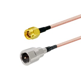 Vecys SMA Male to FME Male RF Coaxial Cable RG316 15 cm (2 Pieces) for 2G 3G 4G LTE Antenna Router UMTS Mobile Broadband Hsdpa WLAN Wireless