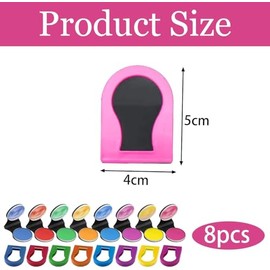 Tinte De Pelo Temporal De La Tiza De 8 Colores, Hair Dye Lavable No Pegajoso, Kit Vibrante Del Maquillaje Del Color De Tinte Para El Cabello Para Hall