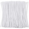 White Pipe Cleaners Crafts (100 Pack) Chenille Stems for DIY