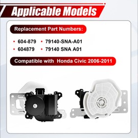 79140-SNA-A01 HVAC Air Blend Door Actuator Compatible with Honda Civic 2006 2007 2008 2009 2010 2011 Replace# 604-879 79140SNAA01