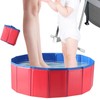 Portable Pool Foot Bath, Extra-Large 23.6" & Inflatable-Free, Collapsible Pool