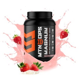MTN OPS Magnum 100% Whey Isolate Protein Powder - 32 Servings, Strawberries & Cream