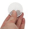 PATIKIL 2" Diameter 304 Stainless Steel Perforated Sheet, 2 Pcs