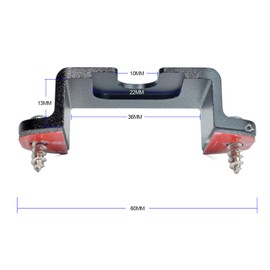 HYSHIKRA Radio Holder, Handheld Walkie Talkie Speaker Clip Hook, Mobile Radio Microphone Holder, 3-in-1 Holder Compatible with Baofeng Quansheng Motorola and CB Radio (Black)