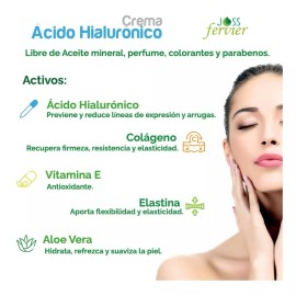 Joss Fervier Crema Ácido Hialurónico Colageno Y Elastina Jossfervier