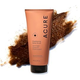 Acure | Exfoliante Corporal 100% vegano | Para una apariencia más brillante | sal marina y niacinamida (vitamina B3) | Ilumina y rejuvenece | Todos los tipos de piel, 117 ml