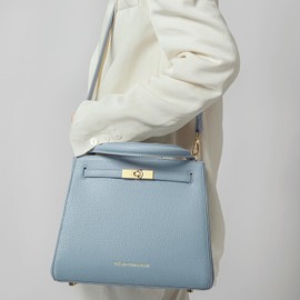 VICTORIA HYDE Women's Handbag PU Leather Handbags Elegant Bags Large Shoulder Bag Women's Tote Shopper with Multiple Compartments for Work School Travel, blue