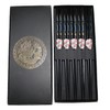 AAF Nommel®, Asia Chopsticks Gift Set 5 Pairs Wooden Black