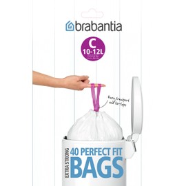 Brabantia Bin Liner C, 10-12 L - 40 Bags
