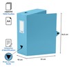 Viquel Class Doc Box File Polypropylene Spine 100 mm Blue Turquoise