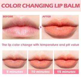 FOCALLURE Moisturizing Lipstick,Color Changing Tinted Lip Balm,Hydrating PH Lip Balm with Creamy Texture,Long Lasting High Pigmented Lip Stain,Citrine
