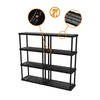Gracious Living 4 Shelf Unit, Heavy-Duty Shelving Storage Rack for