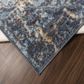 Superior Salford Area Rug, Runner, Blue, Blue-beige, 2' 7" x 6'