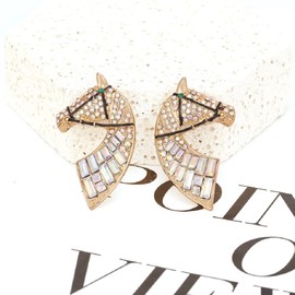 Horse Earrings for Women, Horse Stud Earrings for Girls, Horse Head Earrings Hypoallergenic, Cute Horse Animal Earrings Studs, Horse Statement Ear Studs, Horse Jewelry Gifts Funny Earrings