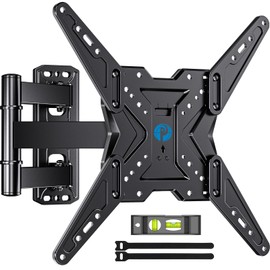 Pipishell Full Motion TV Wall Mount for Most 26-60 inch TVs, 55 inch Compatible, with Swivel, Tilt, Extension, Single Stud Articulating TV Mount Bracket, Holds up to 77 lbs, Max VESA 400x400mm, PIMF11