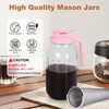 Cold Brew Coffee Maker，64 oz Wide Mouth Mason Jar Pitcher