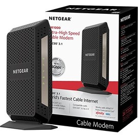 Netgear CM1000 Ultra-High Speed DOCSIS 3.1 Cable Modem - Black - CM1000 (Renewed)