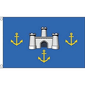 AZ FLAG - Isle Of Wight Old Flag - 2x3 Ft - 100D Polyester Isle Of Wight - England Banner with Two Metal Grommets - Fade Resistant - Vivid Colors - 2' x 3' Feet - 90x60 Cm