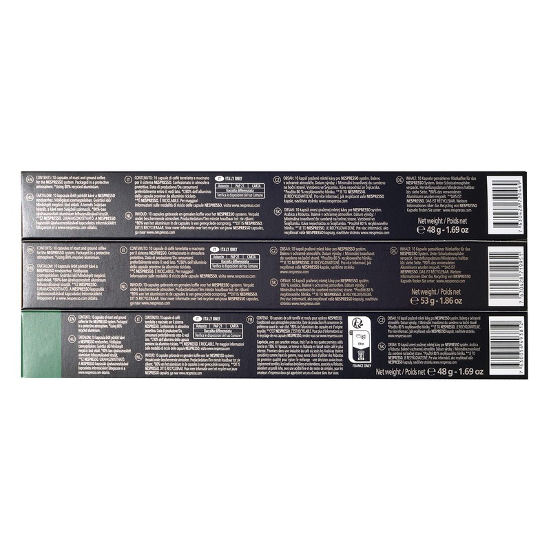 Nespresso Trio Pack 30 Capsules/Pods (Roma Livanto Capriccio)