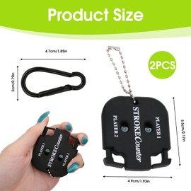 kiki fancy Golf Counter Set of 2 - Precise Impact Counter for Golfers, Compact and Lightweight Counting Devices for Golf - Ideal for Beginners and Professionals