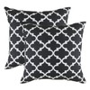 TreeWool, (2 Pack) Cushion Covers Trellis Accent in Cotton Canvas