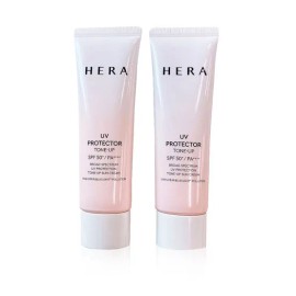Hera 헤라 UV 유브이 프로텍터 톤업 선크림 SPF50+PA++++ 50ml 2개 Hera UV Protector Tone-Up Sunscreen SPF50+PA++++ 50ml 2pcs