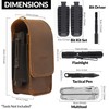 NUTUCH Leather EDC Multitool Sheath with Flip Closure | Leather