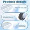 Alpinleux 1 Pcs 1.6" Gate Caster Wheels Replacement, Rubber Pulley