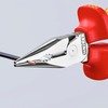 Knipex Needle-Nose Combination Pliers chrome-plated, insulated with multi-component grips, VDE-tested