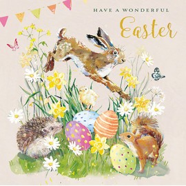 Have A Wonderful Easter Egg-Cellent Wildlife Artistic Easter Greeting Card EIIA0166
