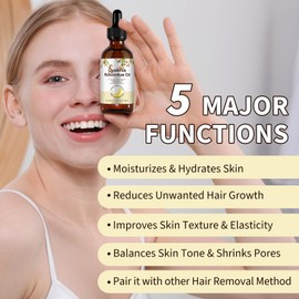 Cyperus Rotundus Oil, Natural Cyperus Rotundus Oil for Hair Removal, Reducing Body Hair Growth, Moisturizing & Soothing Skin, Ideal for Men & Women (60ml)