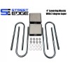 Street Edge 4" Universal Extruded Aluminum Lowering Blocks w/2* Angle