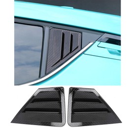 ITrims for Toyota C-HR CHR 2016 2017 2018 2019 2020 2021 Rear Car Side Window Louvers Vent Cover Trim Auto Decorative 2PCS (Carbon Fiber)