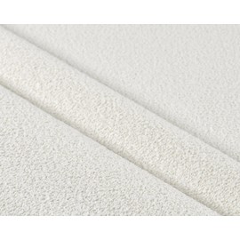 Generic Durable Chenille Boucle Upholstery Fabric by The Yard for Chair Sofa Couch Bench Armchair bar stools (White, 3 Yards (55"" x 108""))