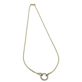 Orphelia Women's Necklace with Pendant Gold-Plated Metal with White Cubic Zirconia PK - 021