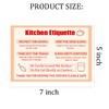 2 Pcs Kitchen Etiquette Sign 5x7 Inch Fridge Magnet Kitchen