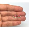 Watermelon Slice Earrings - 925 Sterling Silver