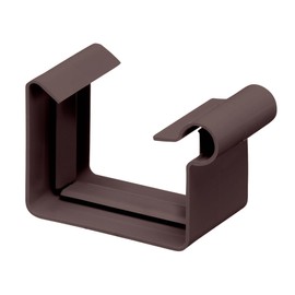 INEFA Gutter Connector Box Gutter PVC NW68 / 68 mm Dark Brown Connector for Gutter Plastic Gutter Accessories Made in Germany
