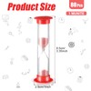 Queekay Set of 80 1 Minute Sand Timer Small Hourglass