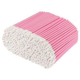 Pink Lip Wands Applicators Disposable - Vaincre 500PCS Lip Brush, Lipstick Make Up Lint Free Brush Gloss Wands, Makeup Applicator Beauty Tool Kits