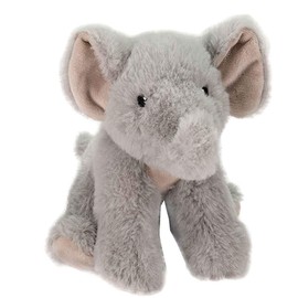 Fiesta Toys Earth Pals Gray Elephant Stuffed Animals Recycled Material Plush Mini Keepsake Toy - 6.5 Inch, Small