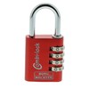 BURG-WÄCHTER Adjustable combination lock, 6.5 mm thickness, 4 number wheels,