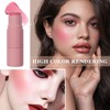 Cream Blush Stick with Brush and Makeup Sponge,Waterproof Multi Cream