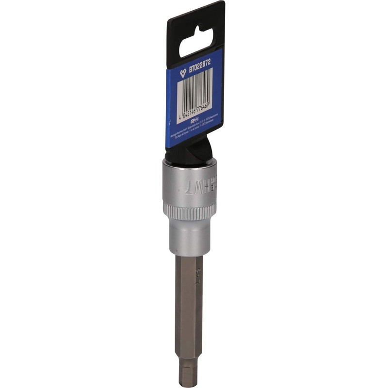 BRILLIANT TOOLS BT022872 1/2 Inch Hex Bit Socket, 100 mm