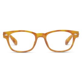Peepers by PeeperSpecs Clark Blue Light Blocking Reading Glasses, Honey Tortoise +2.25
