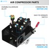 Universal Air Compressor Pressure Switch Control Valve (90-120 PSI, 110V-240V)