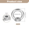 MECCANIXITY M8 Lifting Eye Nut, 304 Stainless Steel Ring Shape