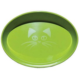 Scream 49-SB04077 Oval Cat Bowl, Loud Green, 300ml