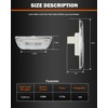 TIROL 5PCS 9LED Cab Marker Lights - Reflective Clear Lens